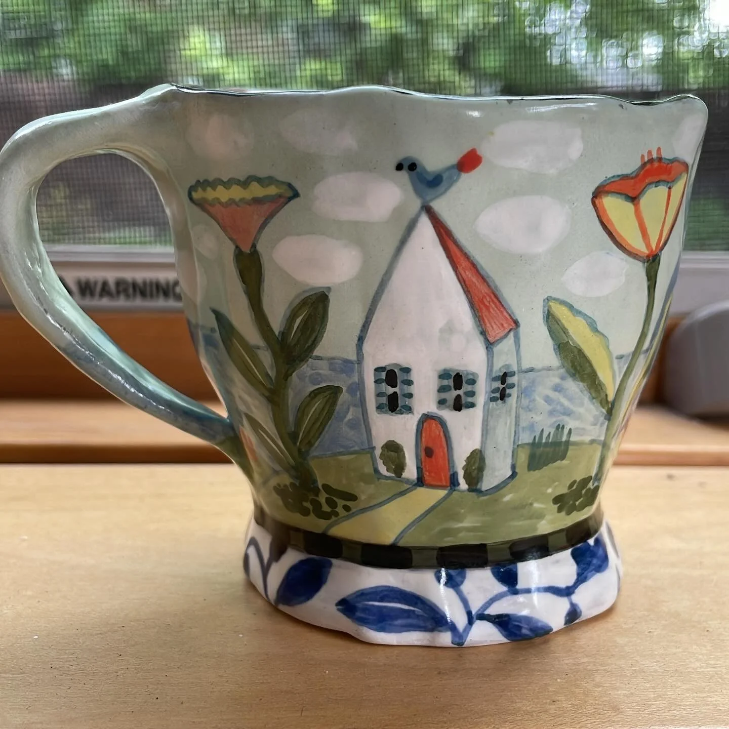 This cup is going out to the winner of the raffle #forestpark stop.  Come by next year for another chance to win!  #potterytour #redclaylove