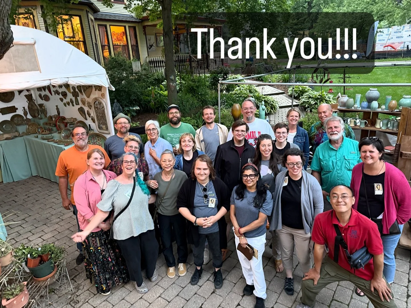 The potters of Northern Illinois (with a few bonus Michiganders, Cheeseheads, etc) are so grateful to you all! Thank you for the conversations, pottery adoptions, nerdy clay-talk, and connections made. We love sharing what we do with the world and ar
