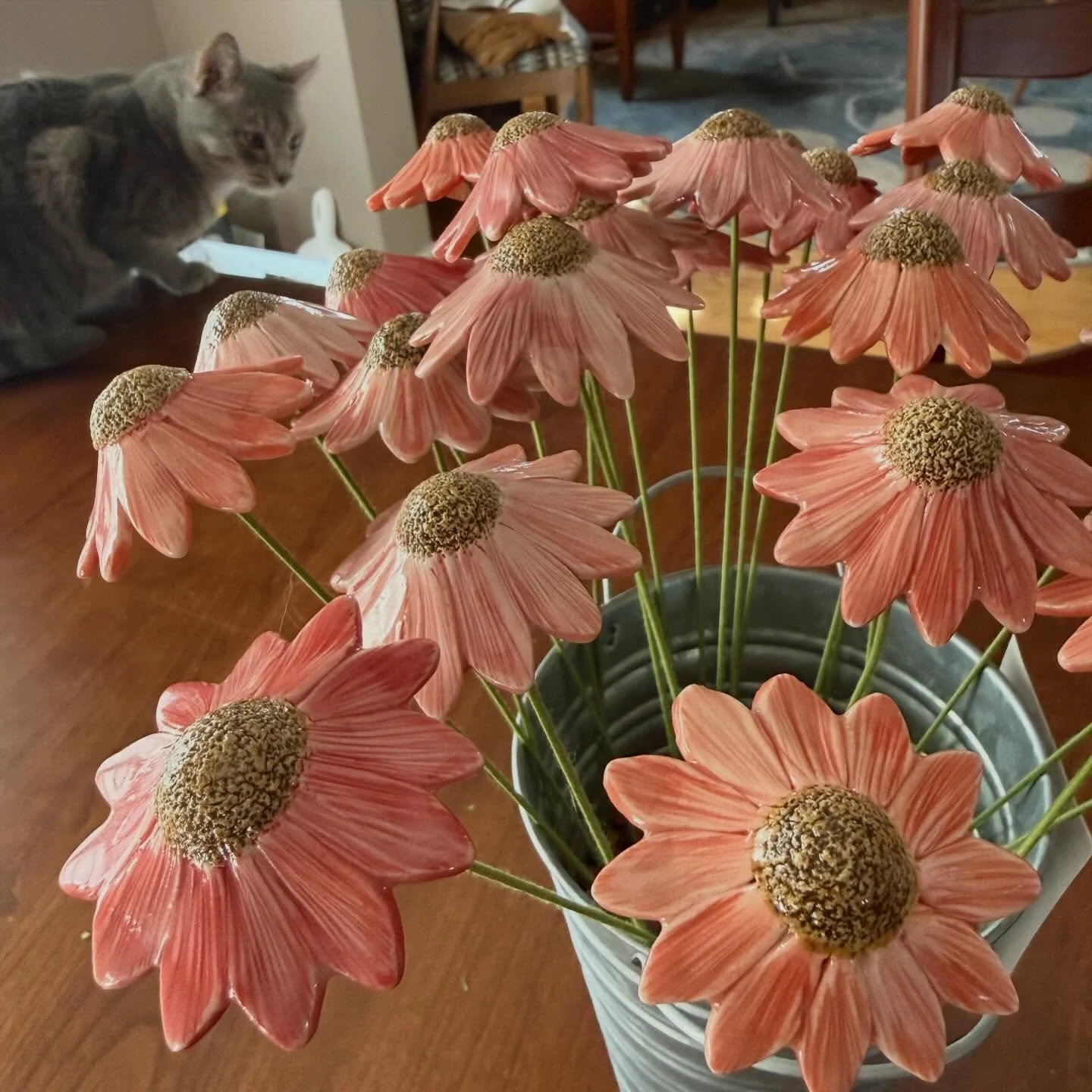 We are taking the Northern Illinois Pottery  Tour to non-profit status! Thursday, we are putting together a lil&rsquo; fundraiser. 

One of the donations is this lovely bouquet of flowers, created by Jess Dougherty! 

The event will be hosted at Brew