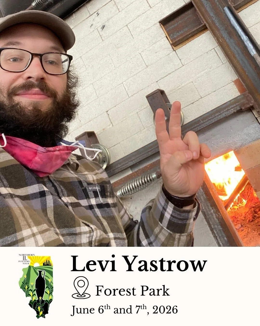 Next up @take_it_or_levi will be in #forestpark this year.  A former host, he will be bringing that main character energy and his great wood fired pottery and joining in what looks to be a great line up.  His work is characterized by strong form and 