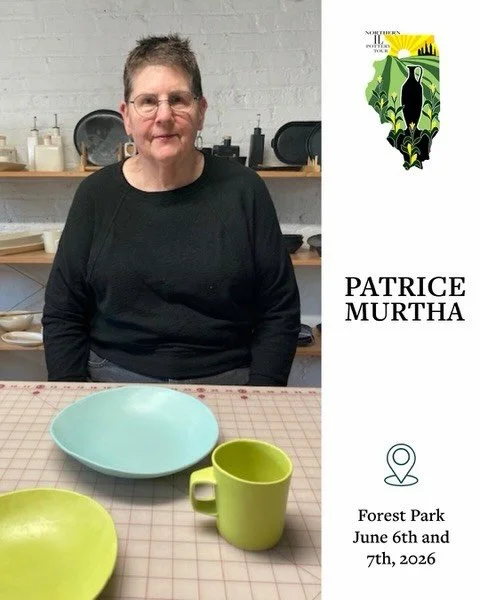 Joining the #forestparkstop is @patricemurtha and this elegant tableware made right next door in #berwynil  Soft color and minimalist form work together to make pots that can be perfect for everyday or dress up a holiday tablescape.  #june6and7 #pott