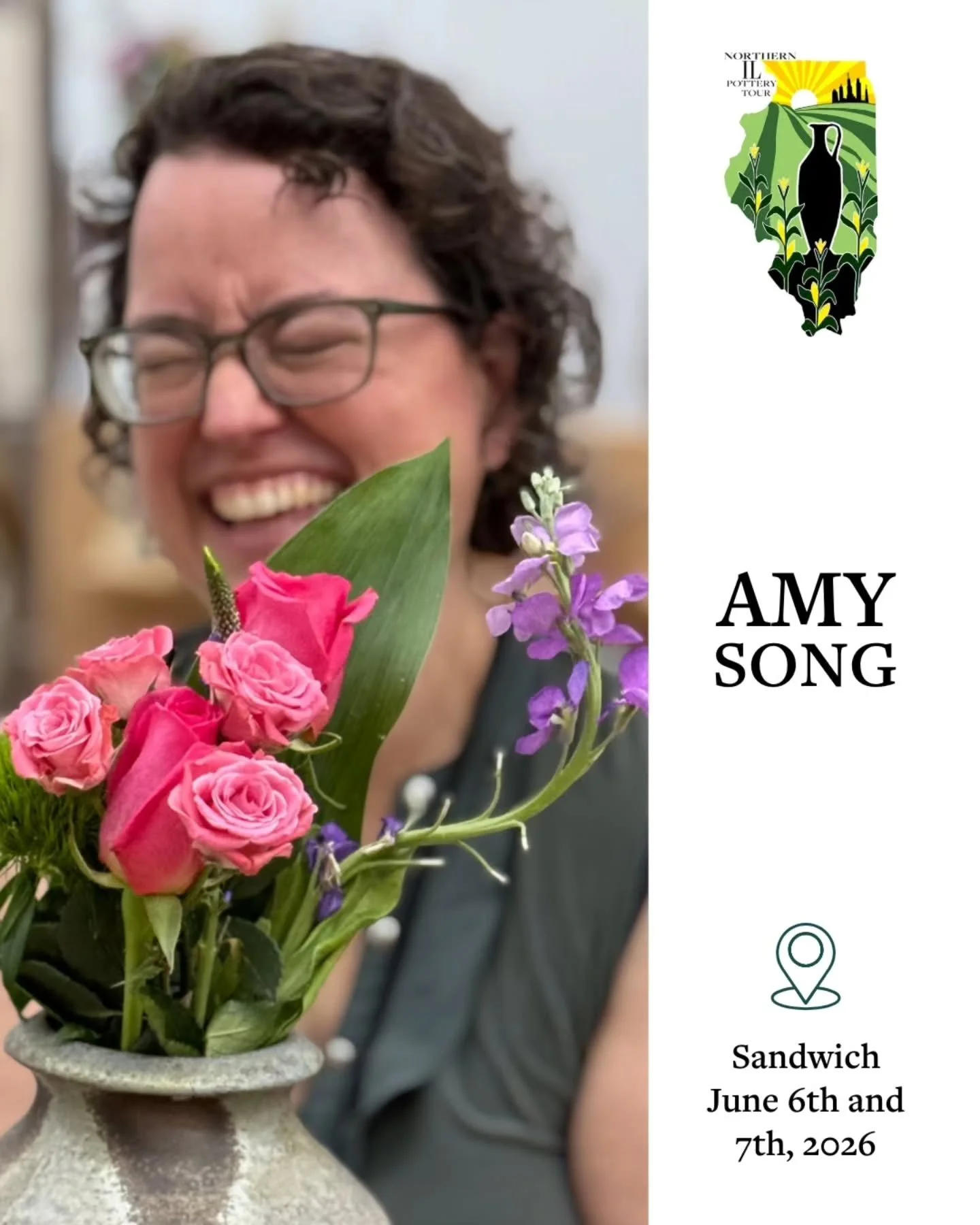This year, I am so happy to have Amy Song of @amysongceramics join us in my backyard in Sandwich! Stop 5. Amy's dishes are so soft and warm. She adds great lines and smart details to elevate your dining experience. I personally enjoy her bowls with t