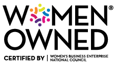 Logo Women Owned Certified by Women's Business Enterprise National Council
