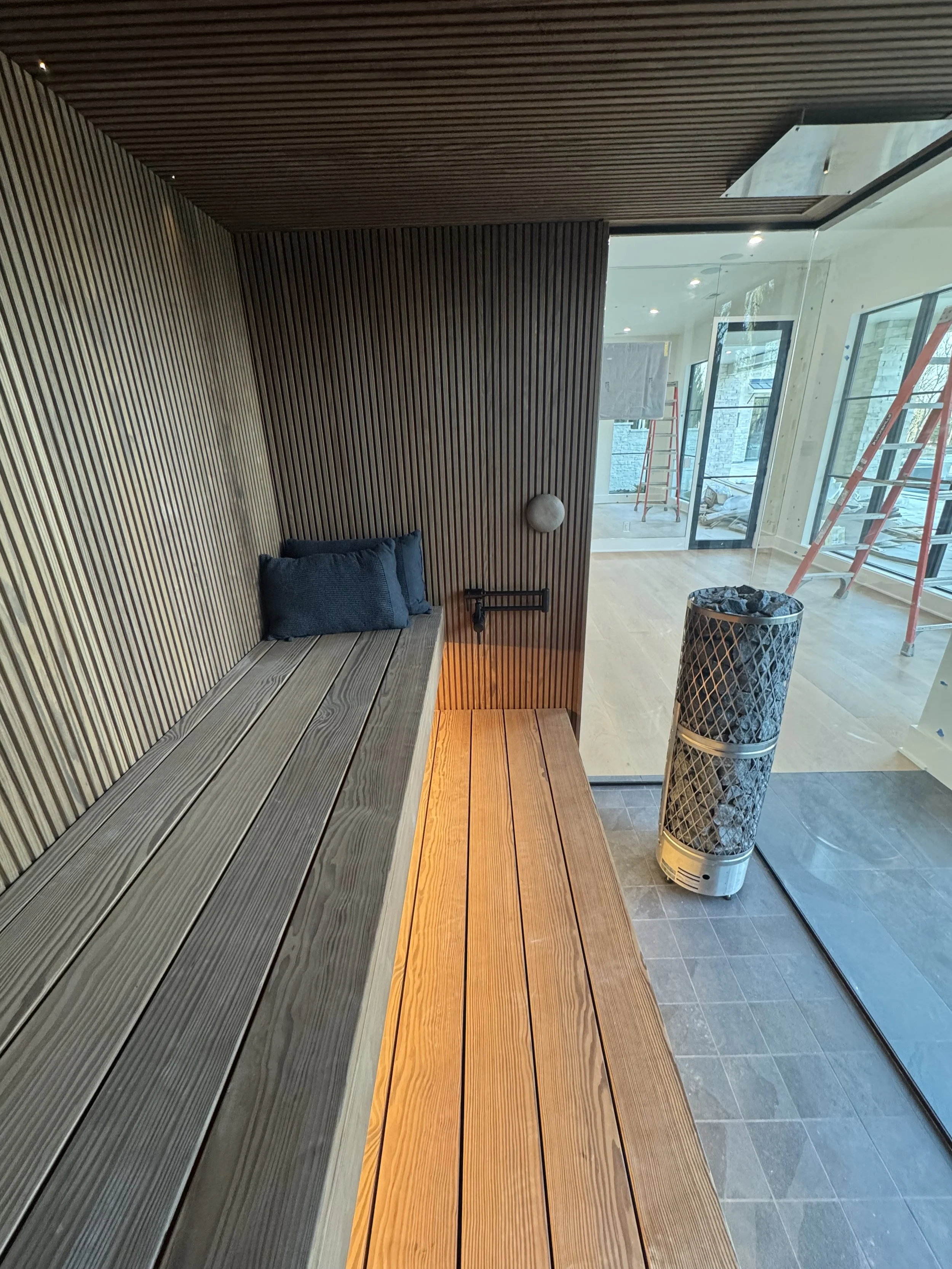 Bison Hut home sauna, authentic sauna