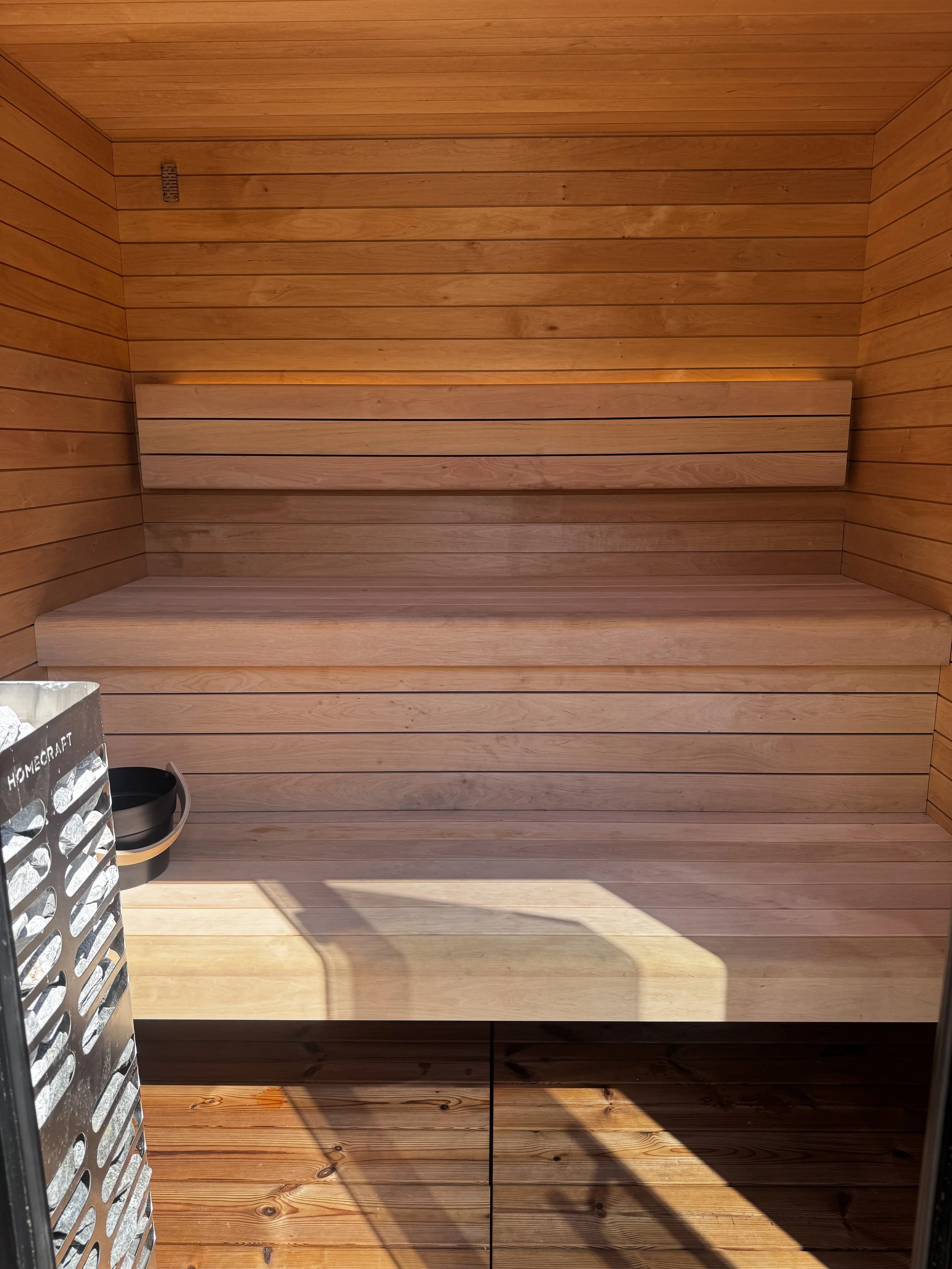 luxury sauna on a budget, same craftsmanship and quality as Bison Hut saunas
