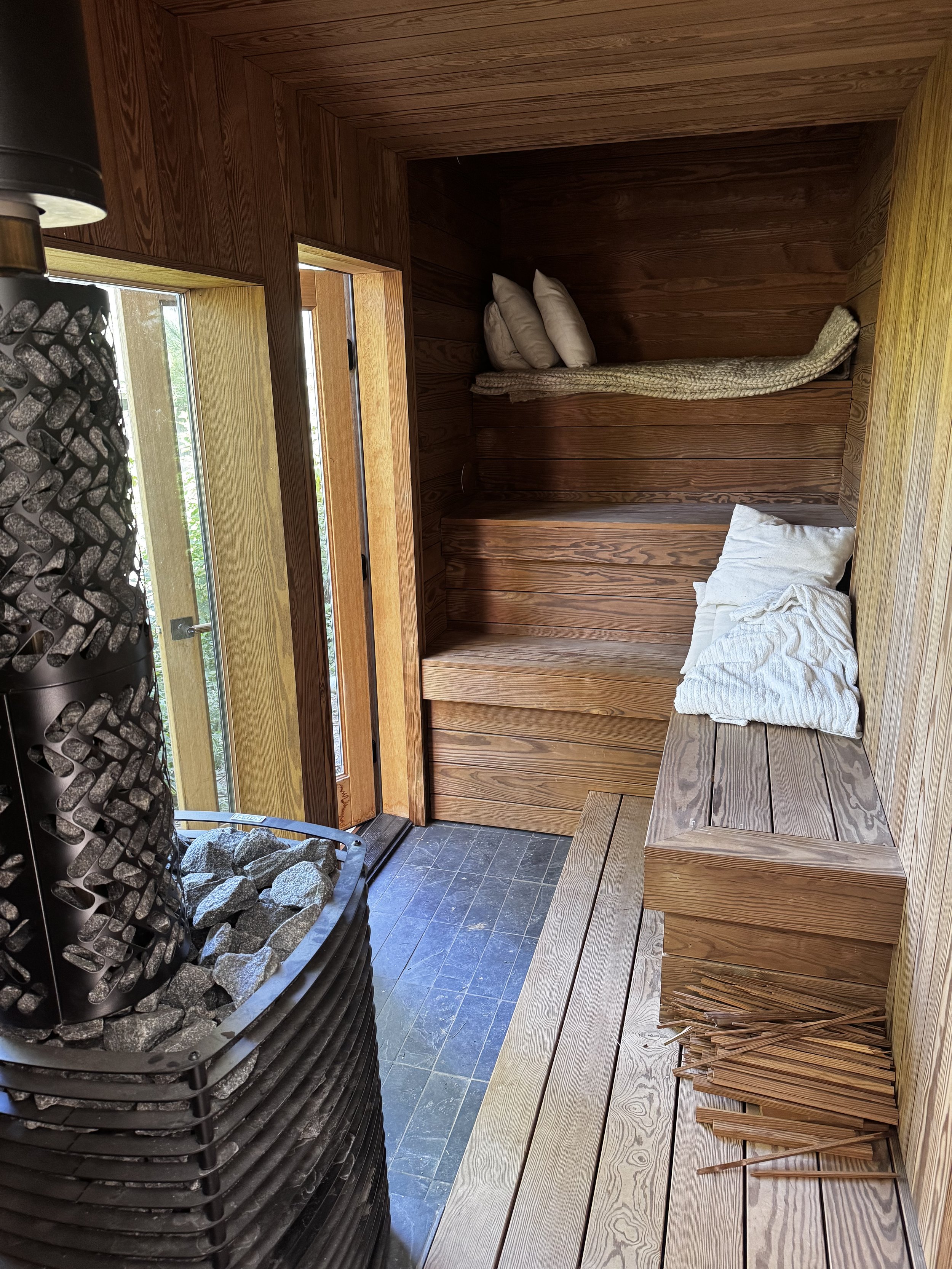 custom wood-fired sauna
