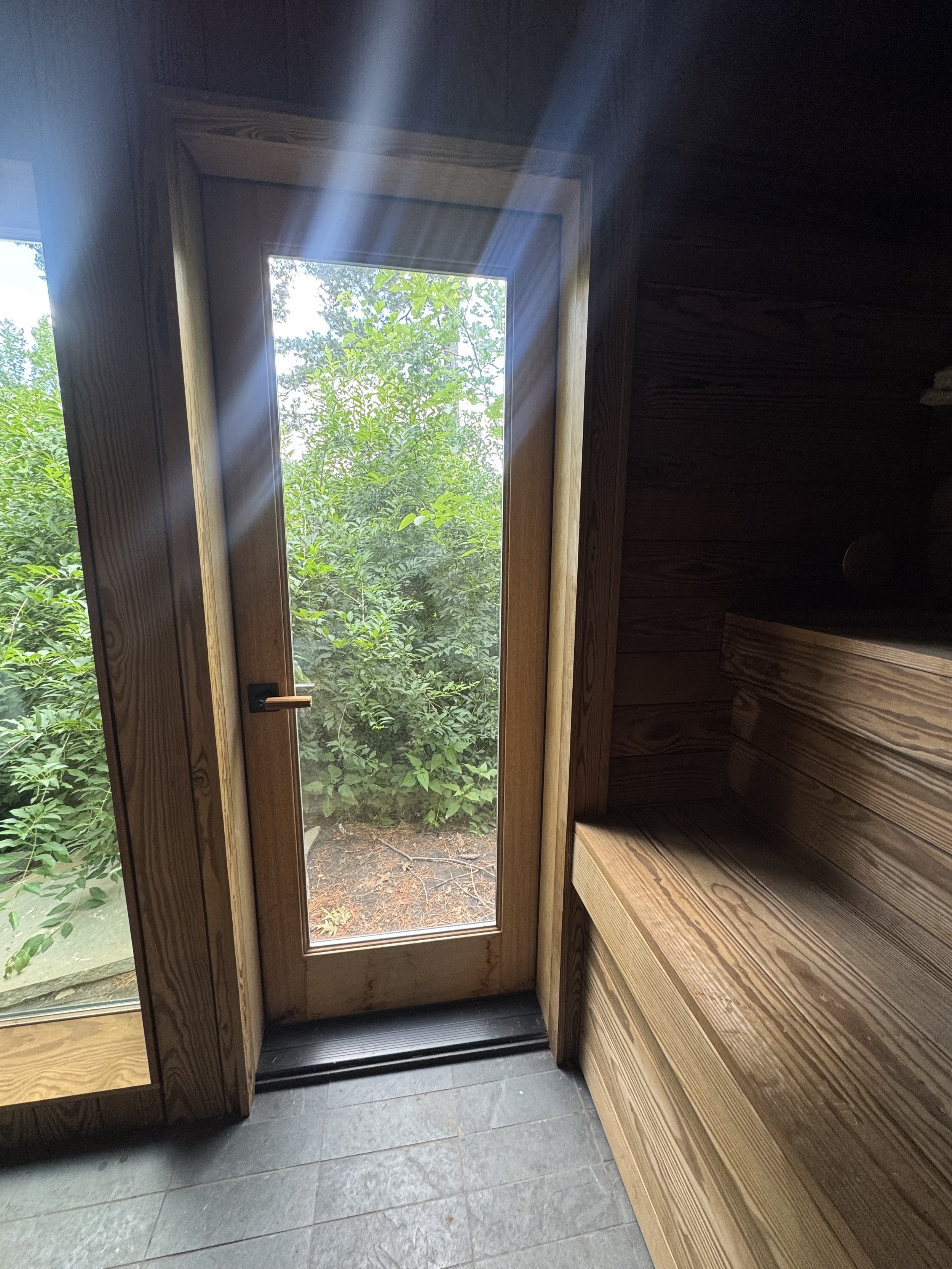 Custom authentic sauna by Bison Hut