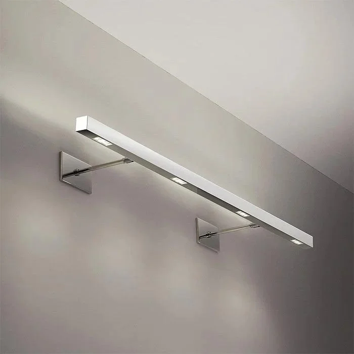 polished chrome up & down light linear sconce