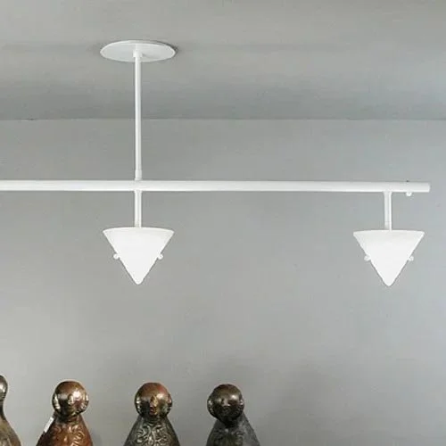 white post-modern light fixture