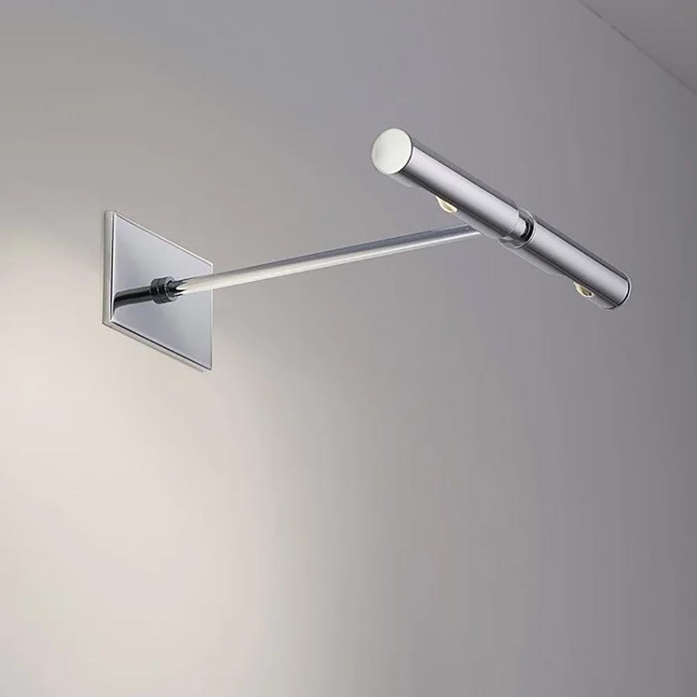 sleep polished chrome hard-wired picture light