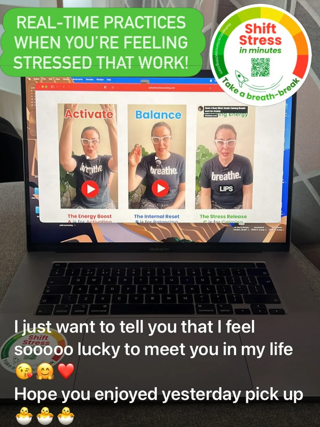 When stress hits you it can impact your whole day!

We forget that by simply changing the way we breathe &amp; getting out of our busy minds can help reset our entire nervous system (especially when practiced regularly in a mindful way).

Grab the li