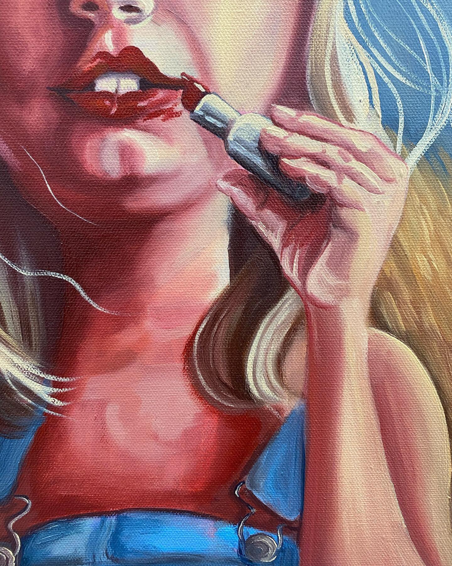 close up from my most recent piece 

feeling very Midwest these days

#oilpainting #contemporaryart #contemporarypainting #mfa #painting #figurativeart #contemporaryfigurativeart