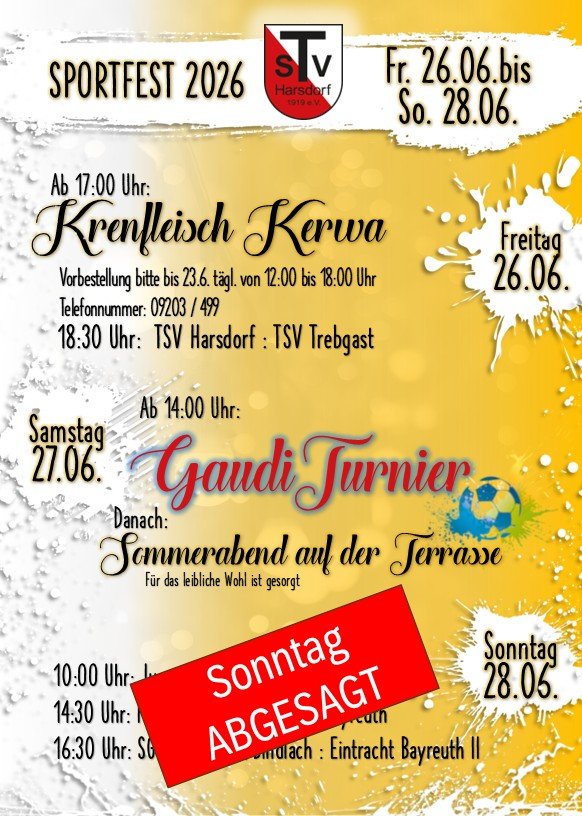 SPORTFEST UPDATE