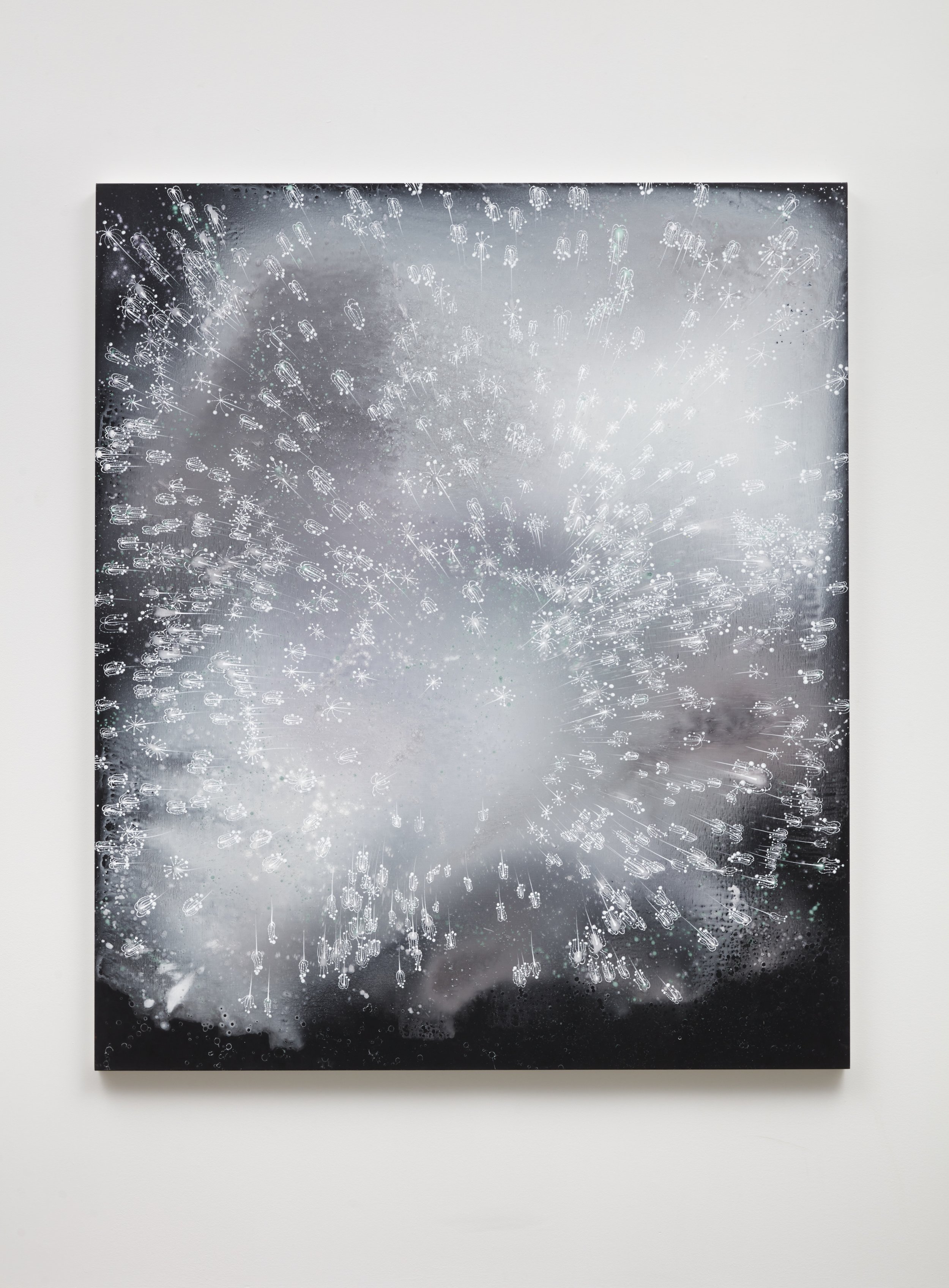  Barbara Takenaga  
 Hovenweep , 2016 
acrylic on linen, 70 x 60 inches 
Courtesy the artist and DC Moore Gallery, New York 