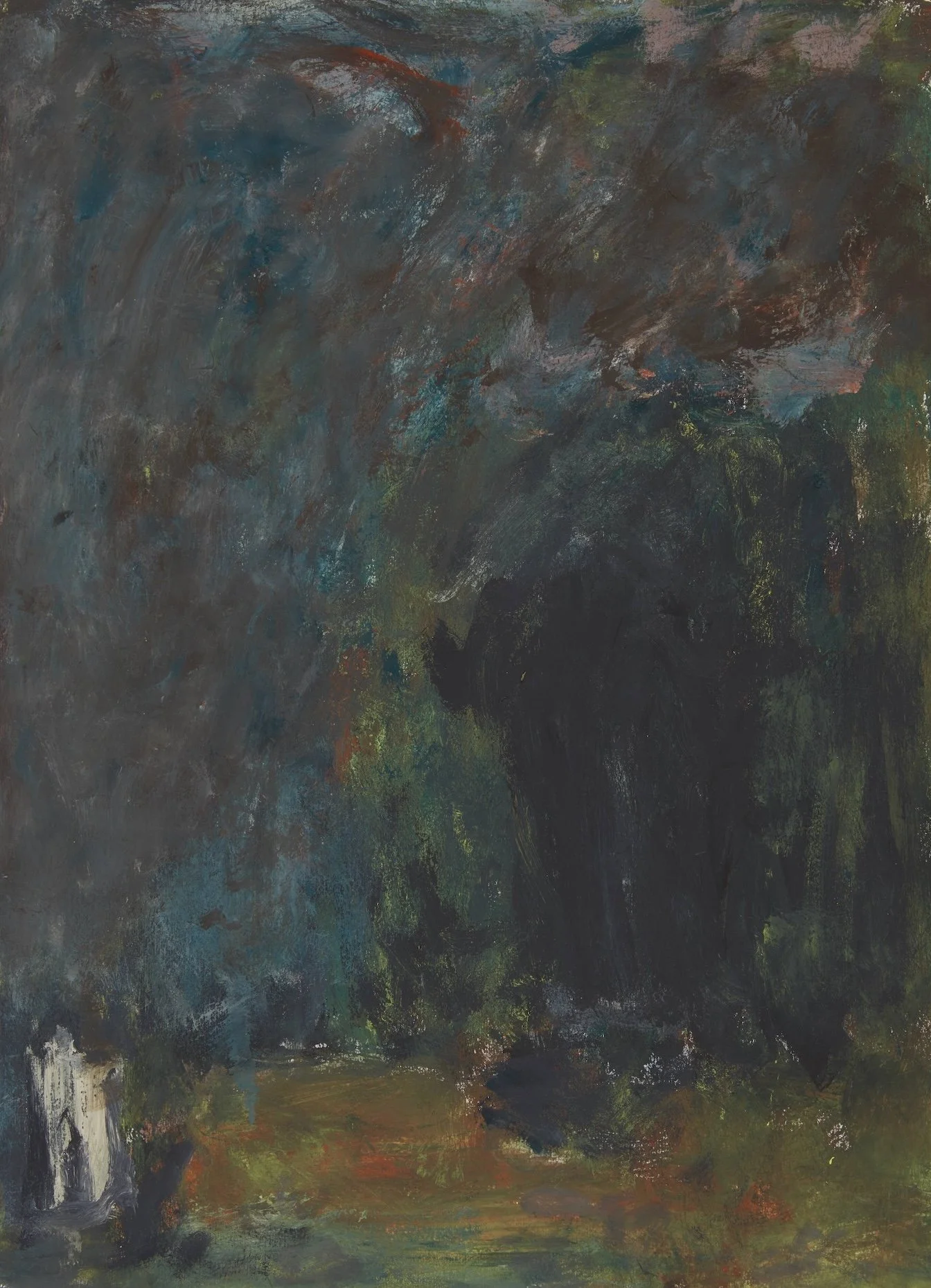  Milton Resnick  
 Untitled , 1991 
Gouache on paper, 18 x 14 inches
