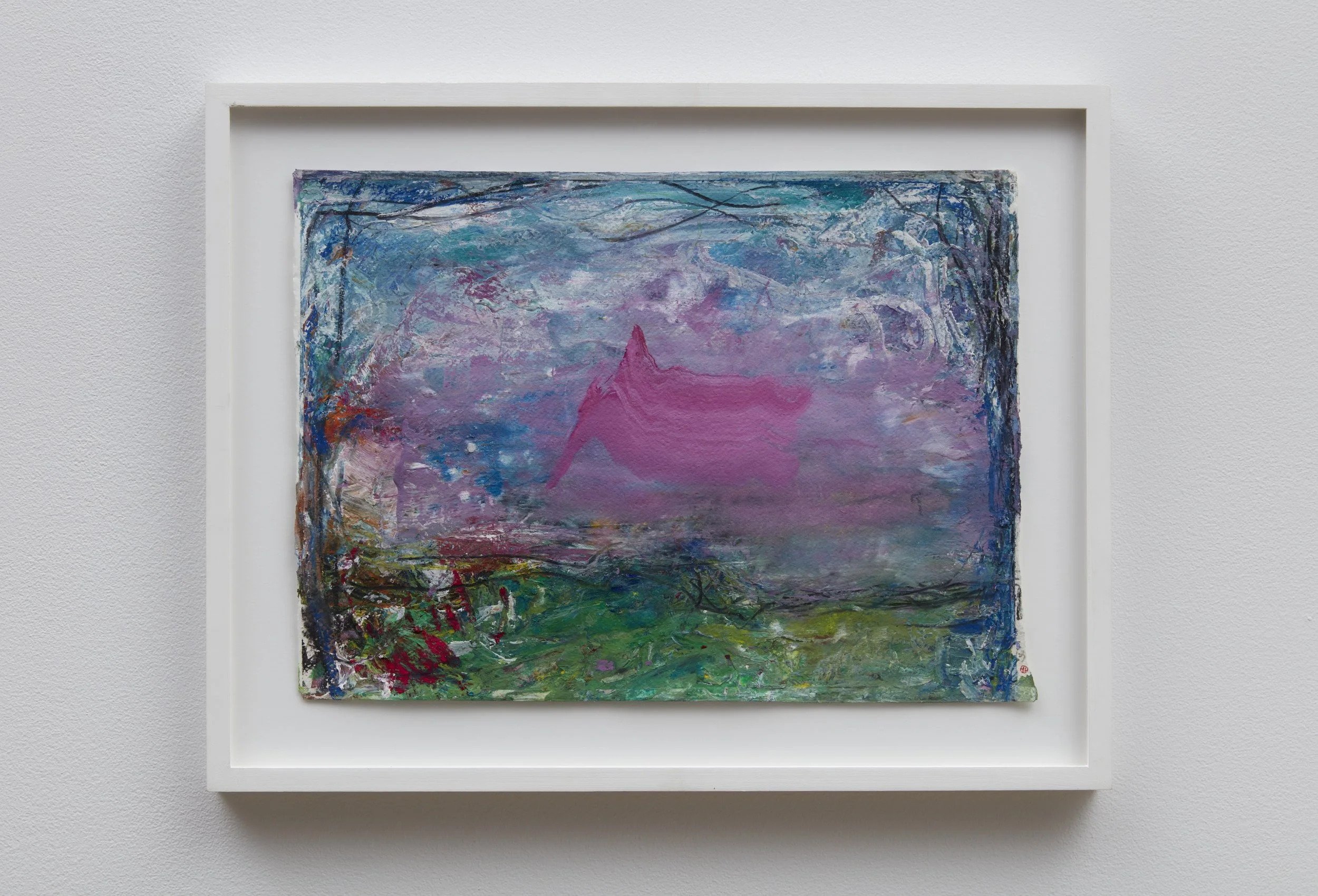  Ying Li  
 Chasin' Rainbow (Pink), County Mayo , 2024 
mixed media on paper, 11 x 15 inches 
Courtesy the artist 