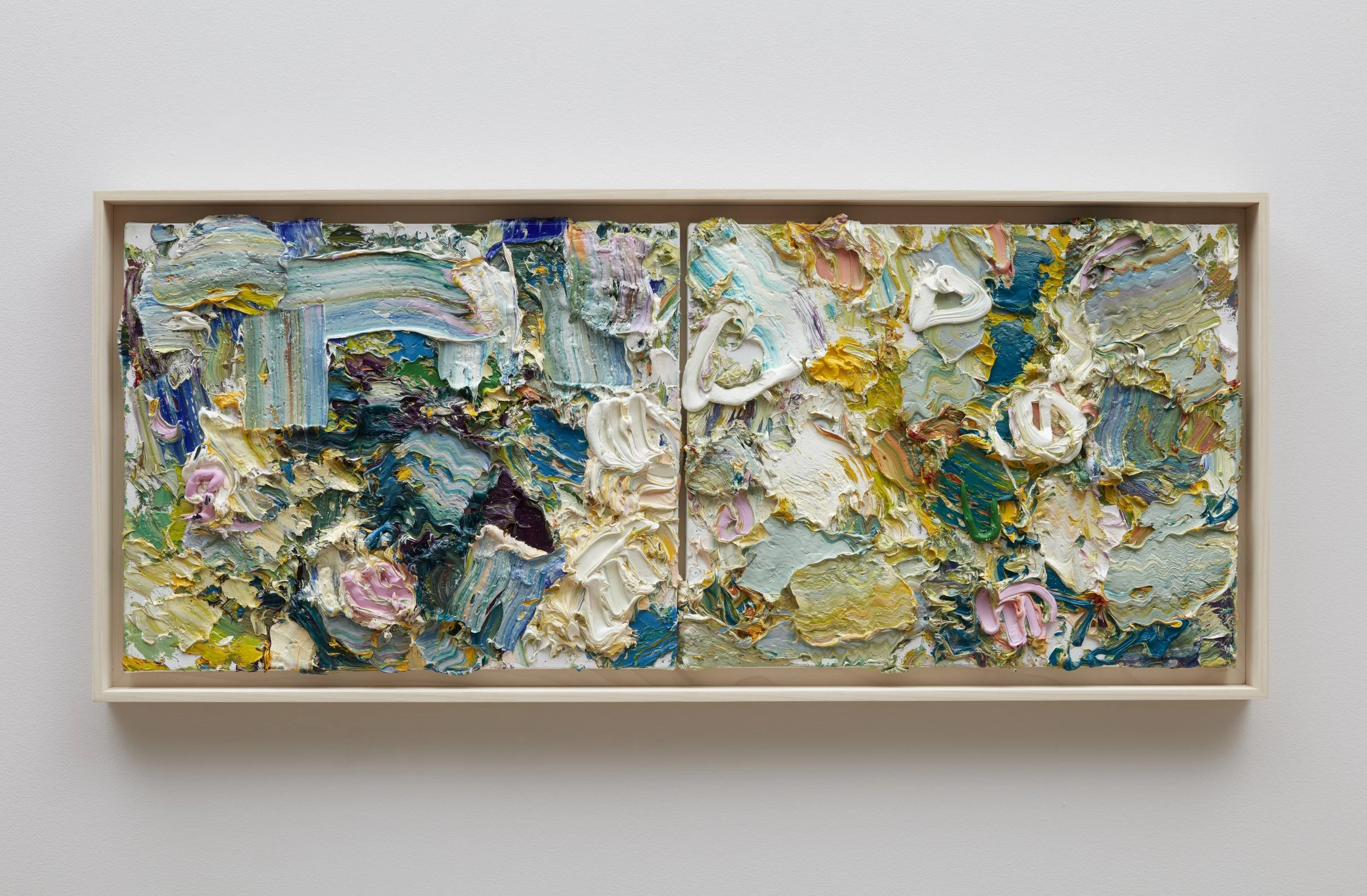  Ying Li  
 Three Rivers Roses , 2026 
oil on linen, 17 x 41 inches 
Courtesy the artist 