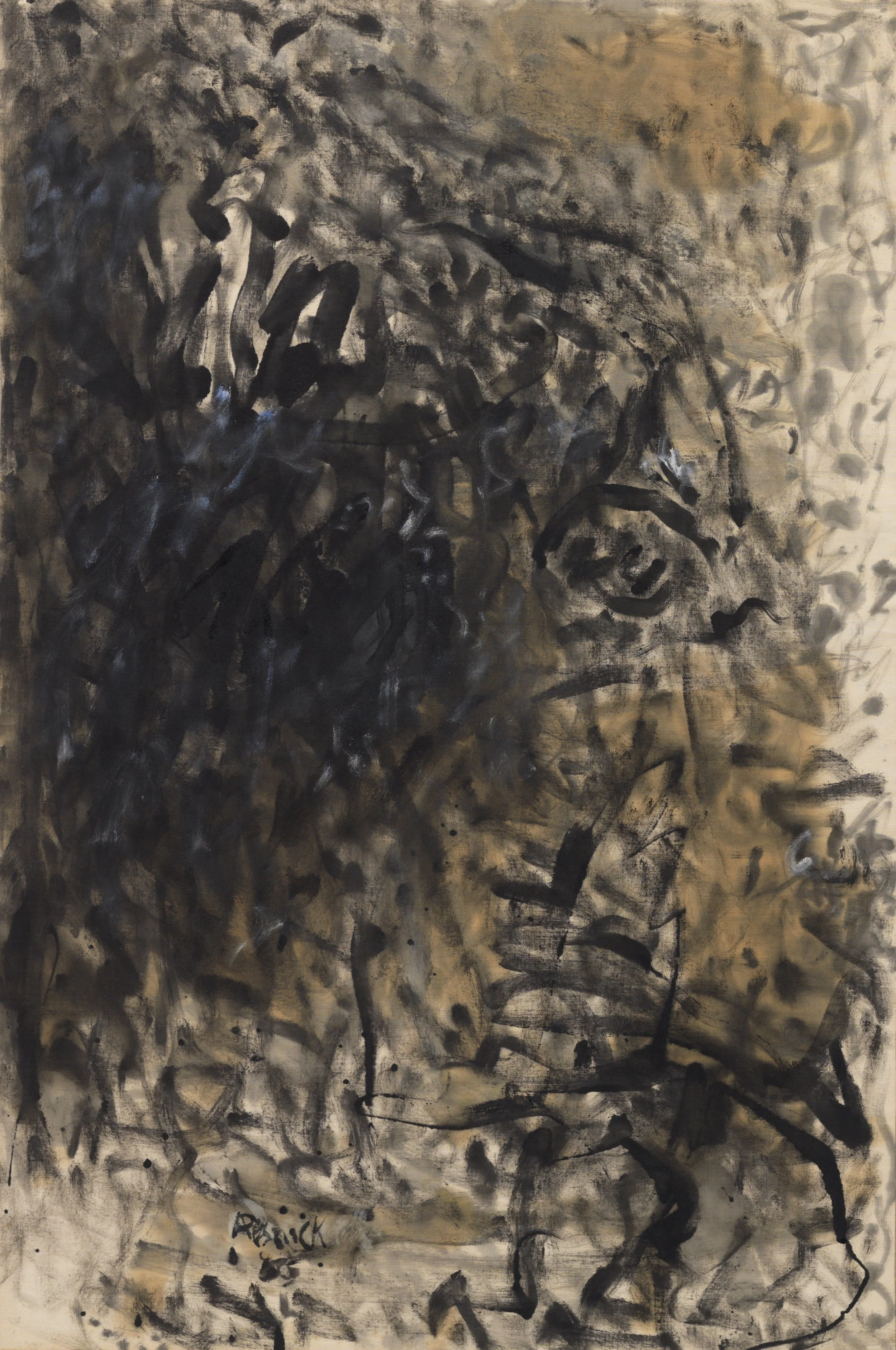 Milton Resnick  
 Untitled , 1964 
Oil on canvas, 35 x 23 1/4 inches