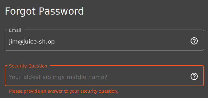 Security question