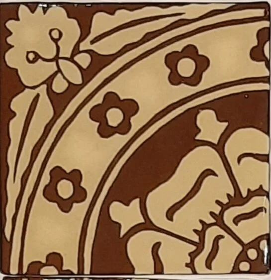 This tile design works as a 4 tile design but is actually part of a larger 16 tile design. 