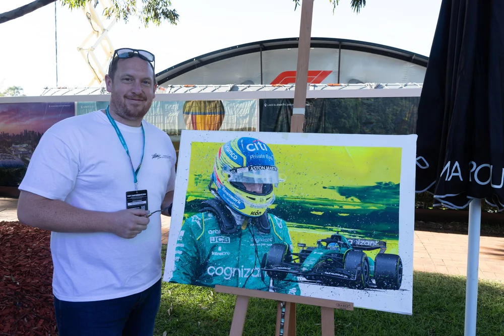 Fernando Alonso 2023 Aston Martin — Formula Art