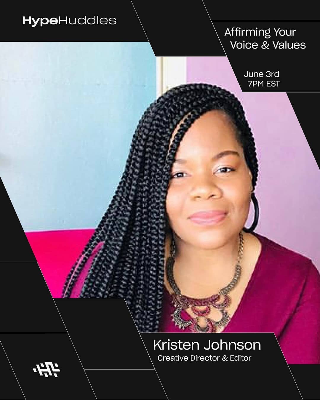 Tomorrow's HypeHuddle will introduce Kristen Johnson, a Bronx native who has always led her life with purpose. A true go-getter, Kristen followed her passions while finding ways to give back to her community through education and working within local