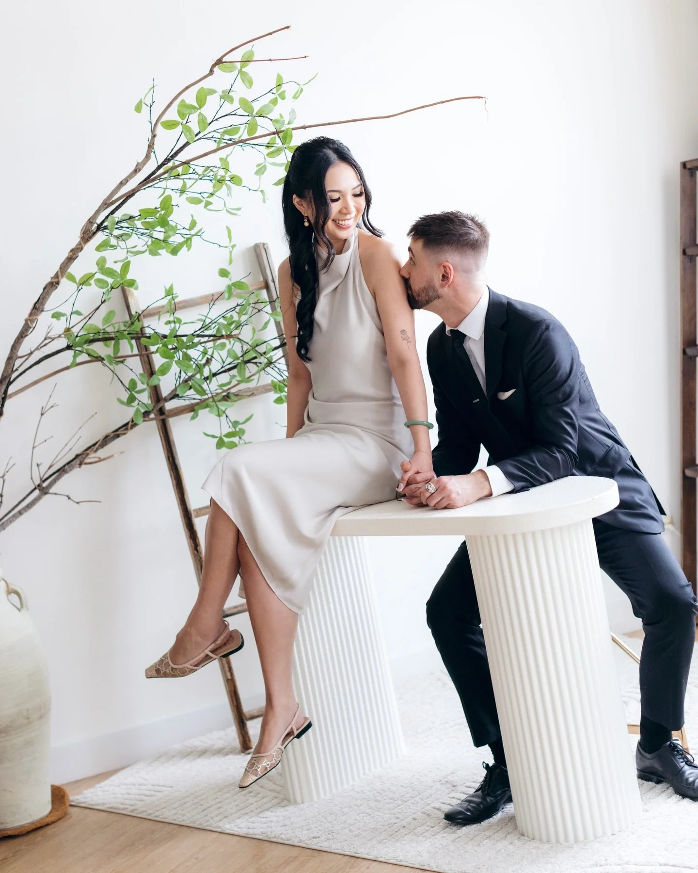 Anna &amp; Daniel&rsquo;s Civil Ceremony, but make it chic.✨🔥 Congrats to this beautiful couple on such a special, intimate celebration.🍾

#sundaysundaystudio #markhamstudio #torontowedding #torontosmallwedding #torontoweddingphotographer