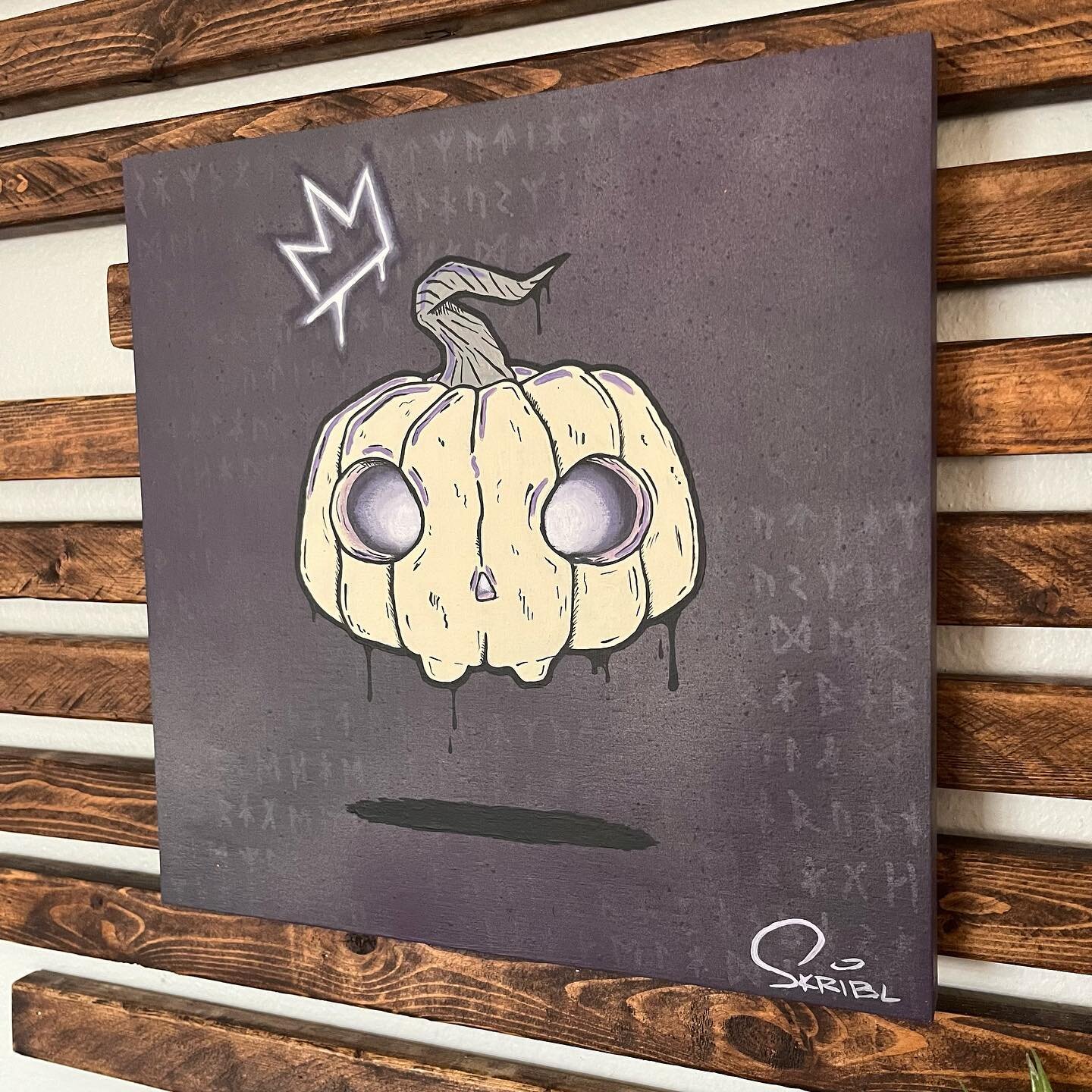 &ldquo;Pumpkin Reaper&rdquo;

12&rdquo;x12&rdquo; / 30cm x 30cm
Spray Paint &amp; acrylic on wood

Painting available for purchase! 

#art #acrylicpainting #spraypaint #skullart #skull #pumpkin #jackolantern #halloweenart #darkart #spookyart #artfors
