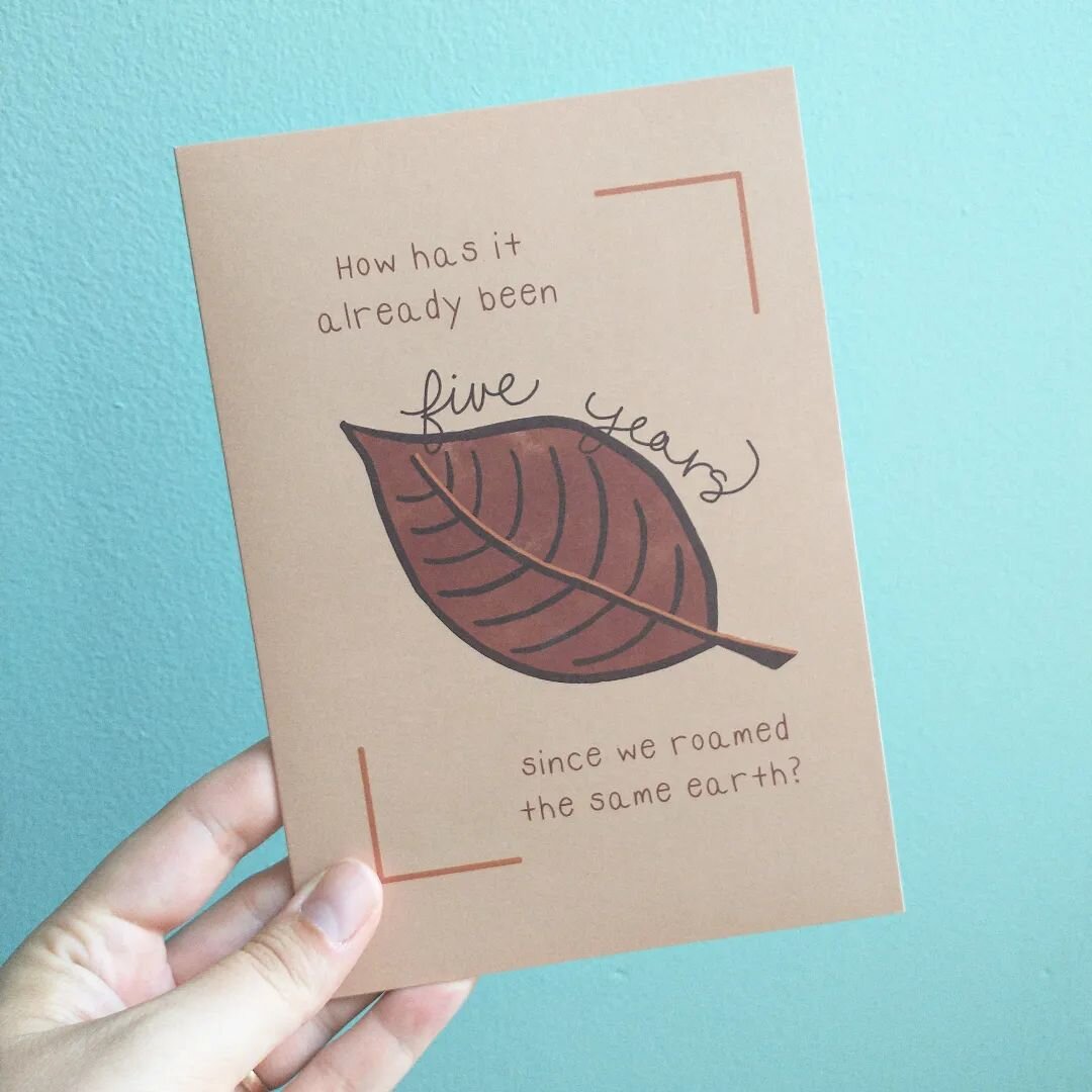 Five year death anniversary card. Years go by so slow and fast when you're grieving someone and 5 was a big one for me. Find it on our online store.
.
.
.
#greetinggrief #grievingcards #griefsupport #griefsucks #griefjourney #fiveyears