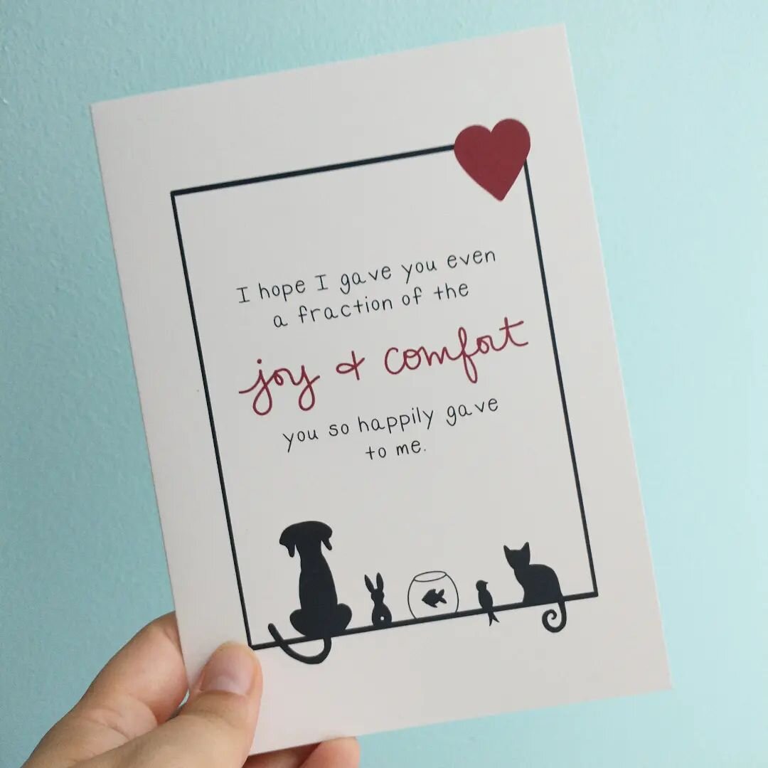 For the furry ones who have left us. 
.
.
.
#greetinggrief #grievingcards #griefsupport #petloss #petlosssupport