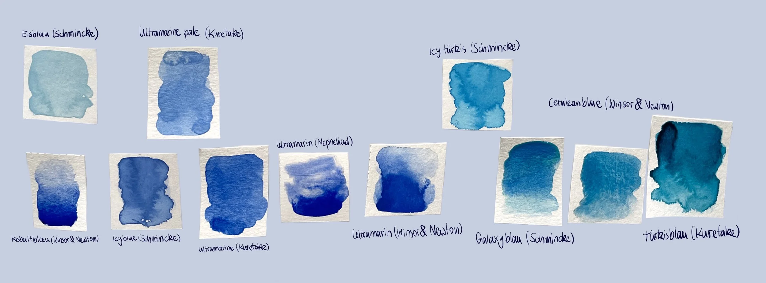Besseres Lila mischen mit Aquarellfarben — Nepheliad Studio