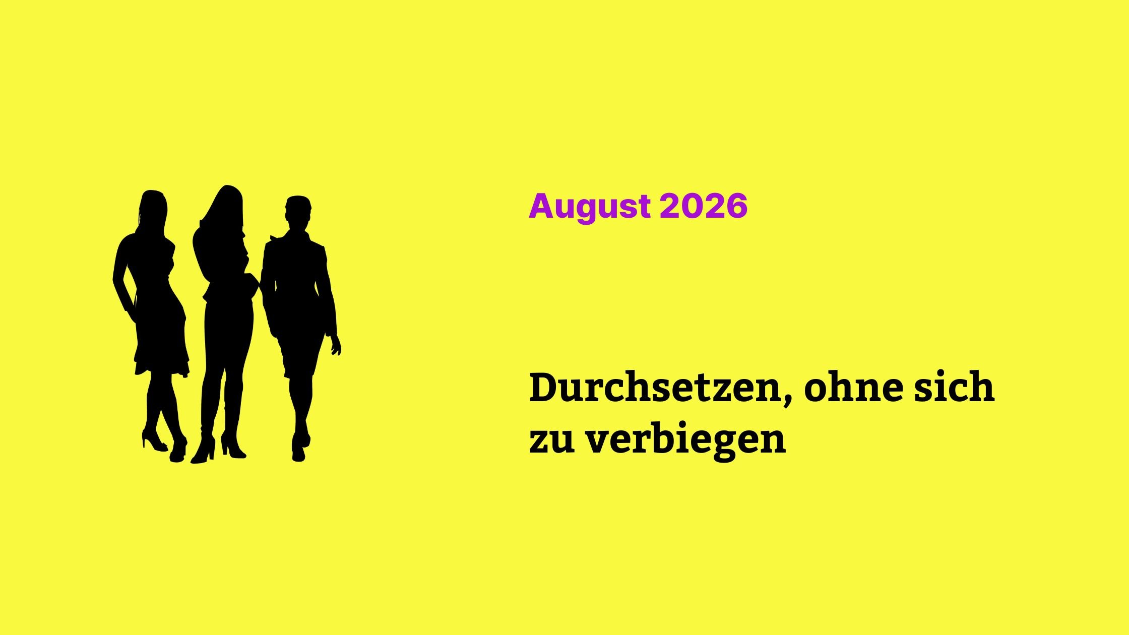 Durchsetzen, ohne sich zu verbiegen
