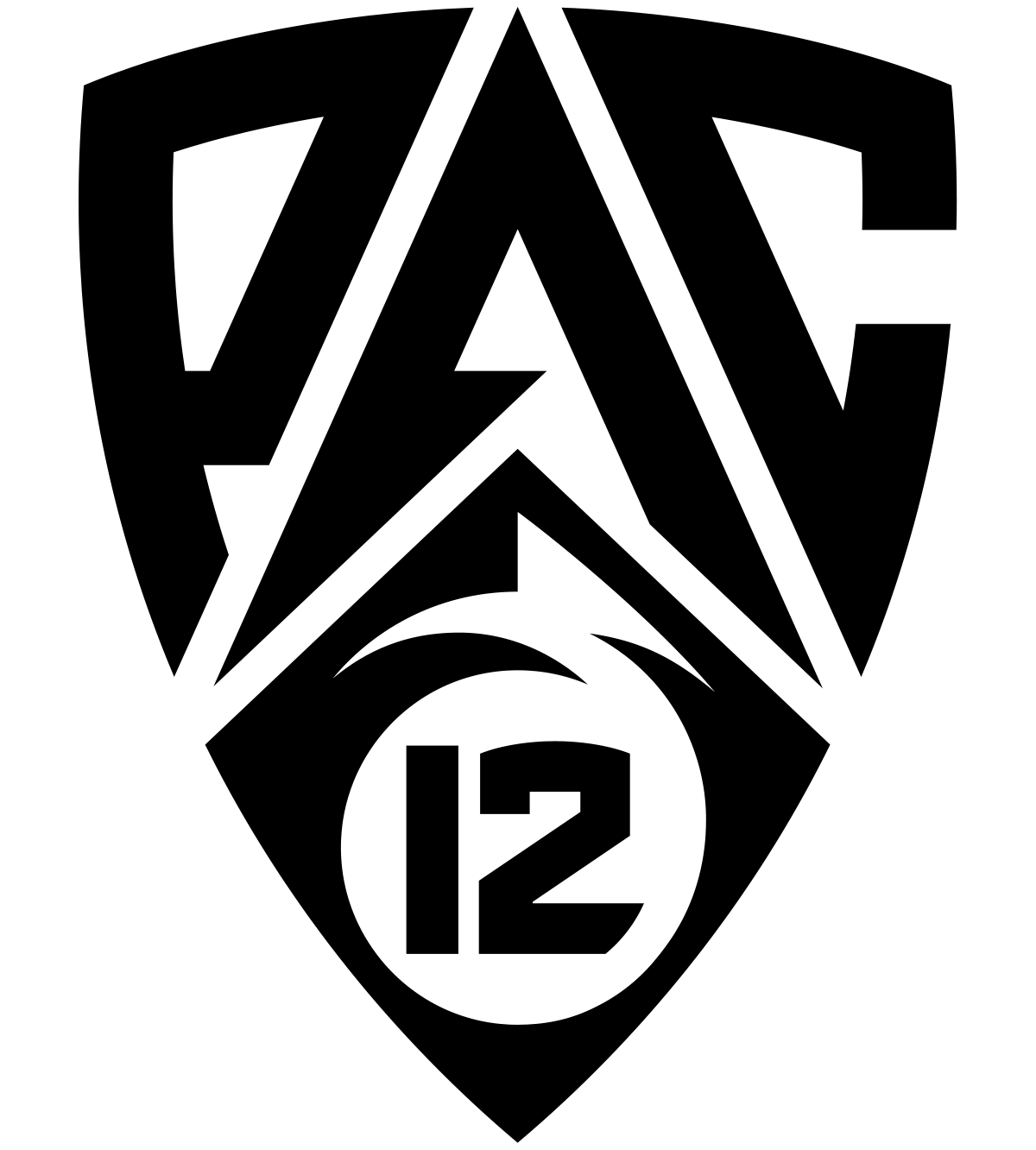 Primary black Pac-12 logo