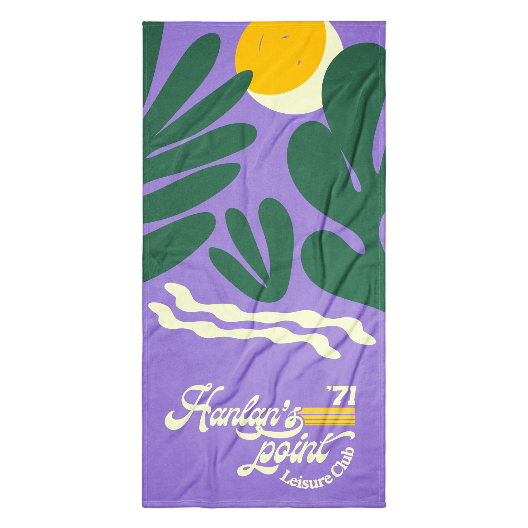 Hanlans's Point Leisure Club 2026 V2 night violet towel