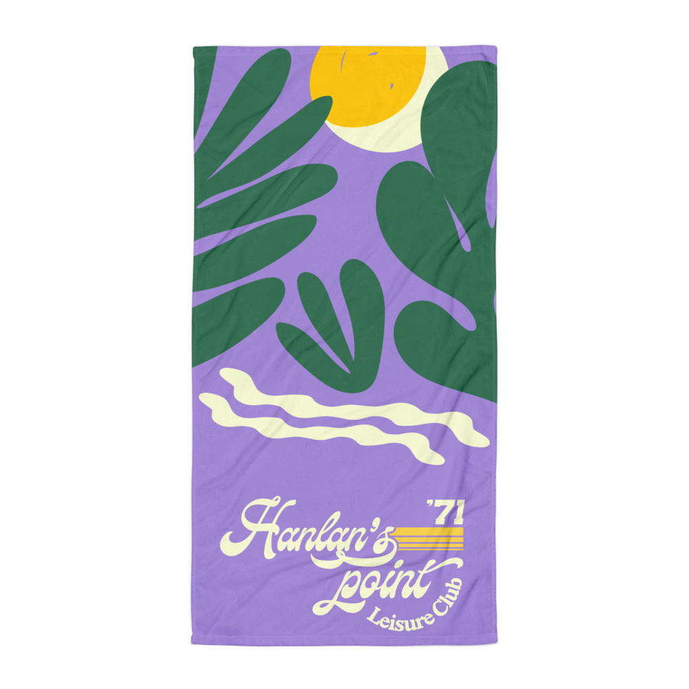 Hanlans's Point Leisure Club 2026 V2 night violet towel