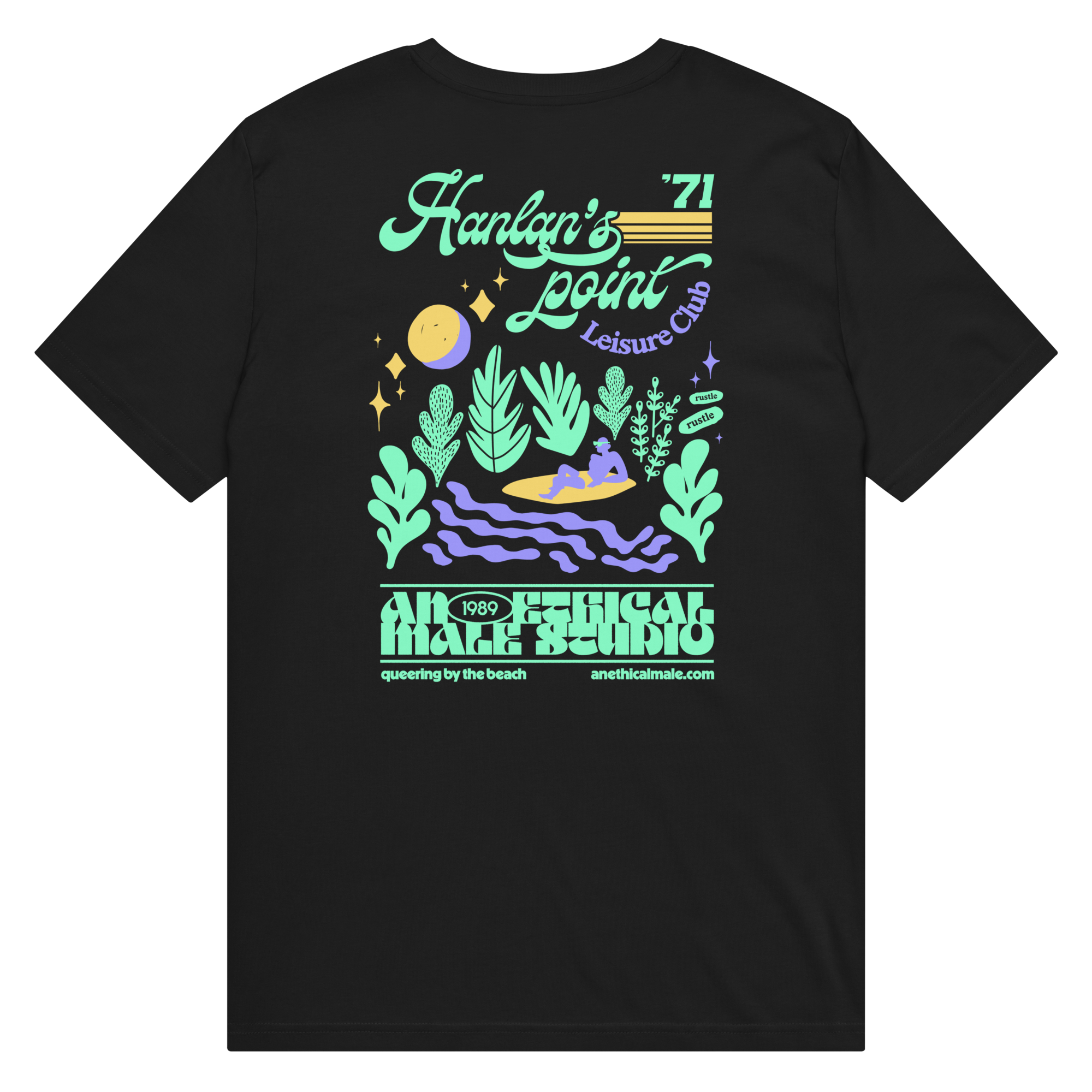 Hanlan's Point Leisure Club neon night tee
