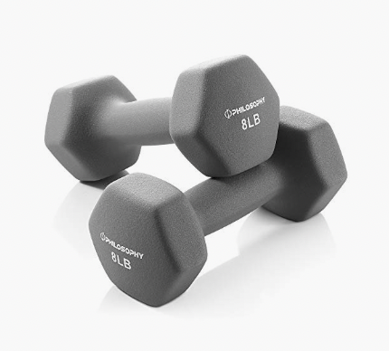 Dumbbell Hand Weights, 8 lb 