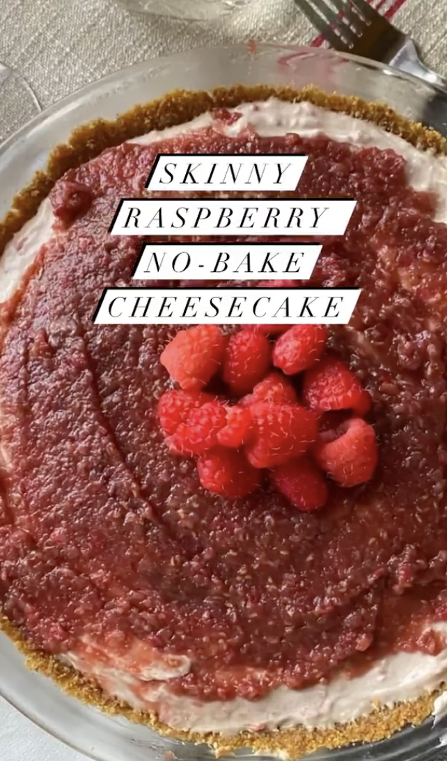 Skinny Raspberry Cheesecake