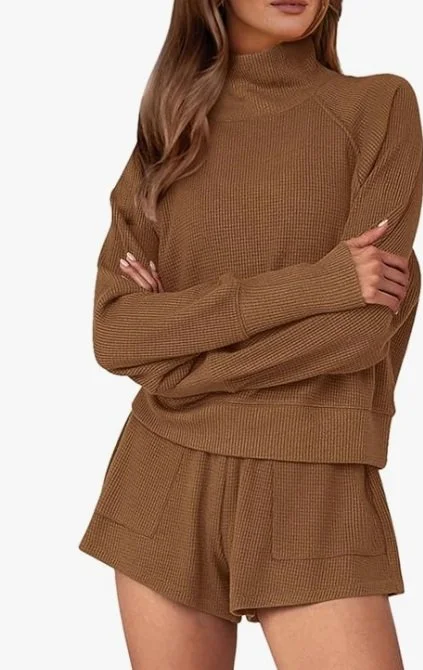 Ribbed Knit Lounge Set