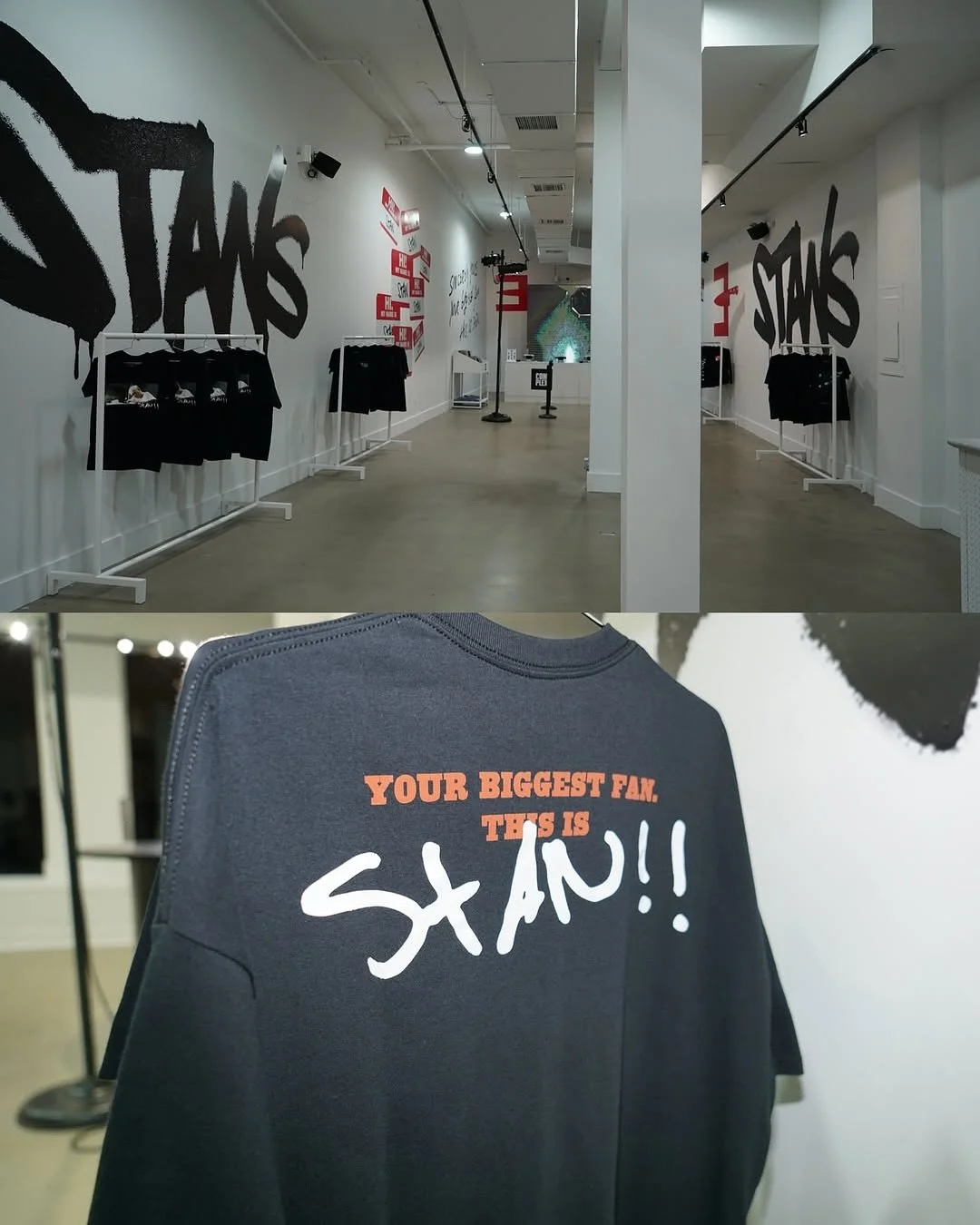 NYC showed out for day one of @complexshop Eminem Pop-Up, and we were behind the scenes making it happen. Wrap Legends handled the production and installation of the graphics for this activation, bringing the Stans Collection to life with official me
