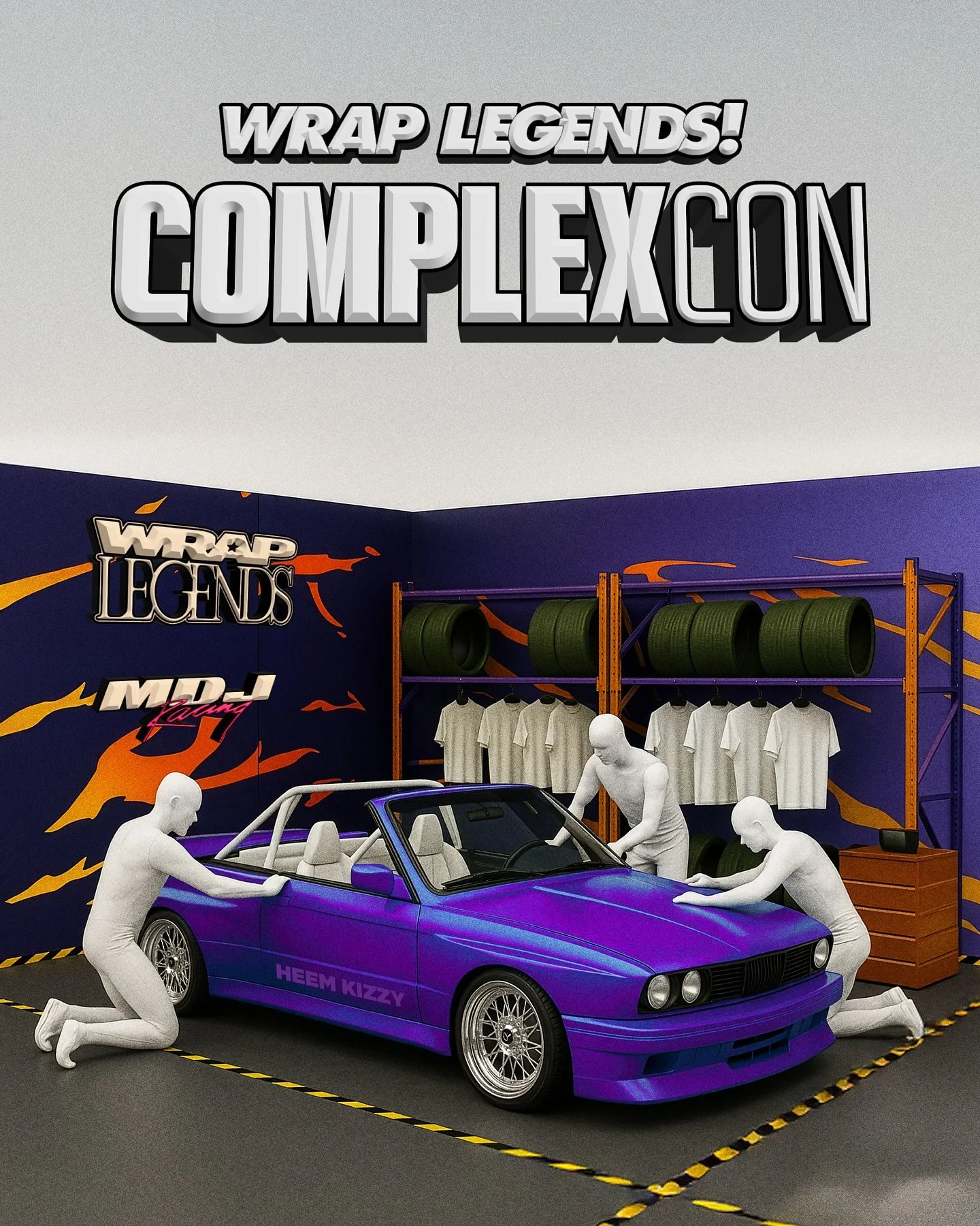 We&rsquo;re excited to announce our first ever booth at @complexcon 2025.

This marks the official introduction of Wrap Legends as a brand, a collaborative effort with our friends across art, motorsports, and culture. Our first official collaboration
