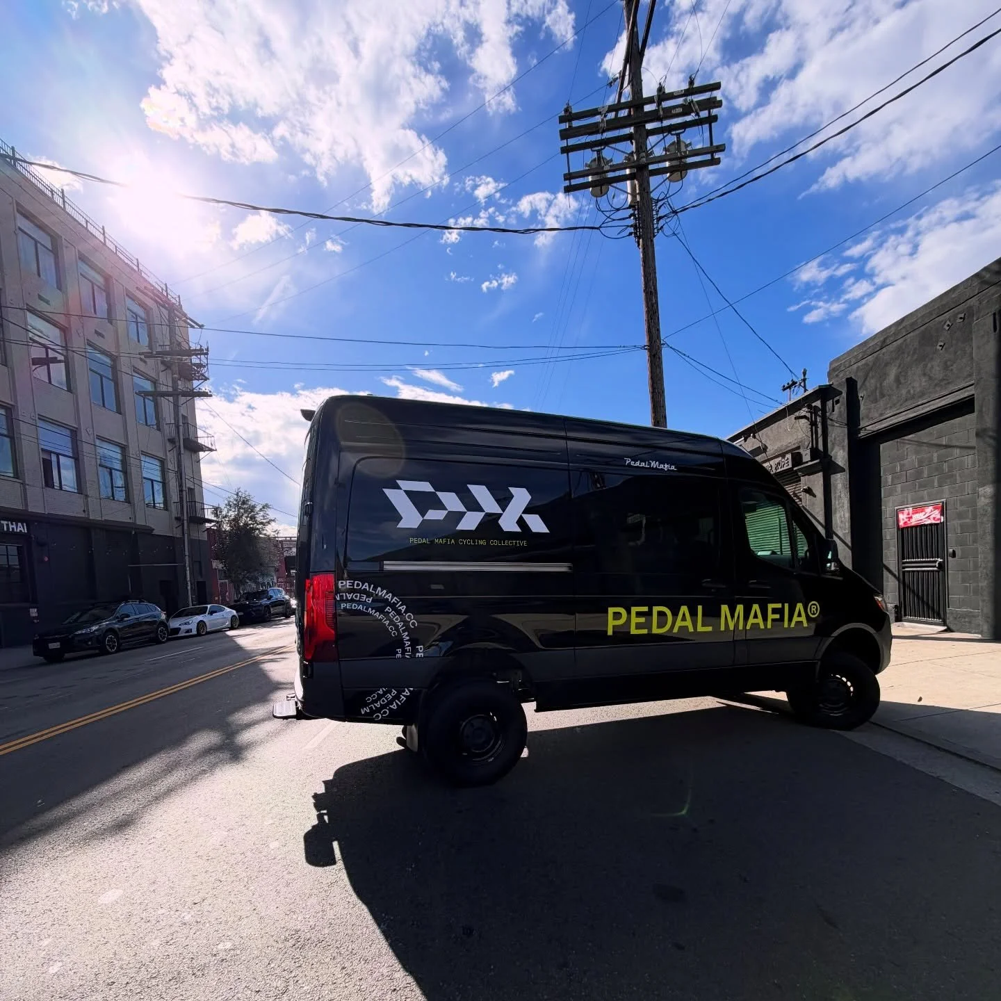 Latest project with @pedalmafia : we wrapped their Sprinter van with partial vinyl graphics printed on @adgraphics_na 1105. Clean, bold accents that highlight the brand while keeping the overall look sharp and functional.
