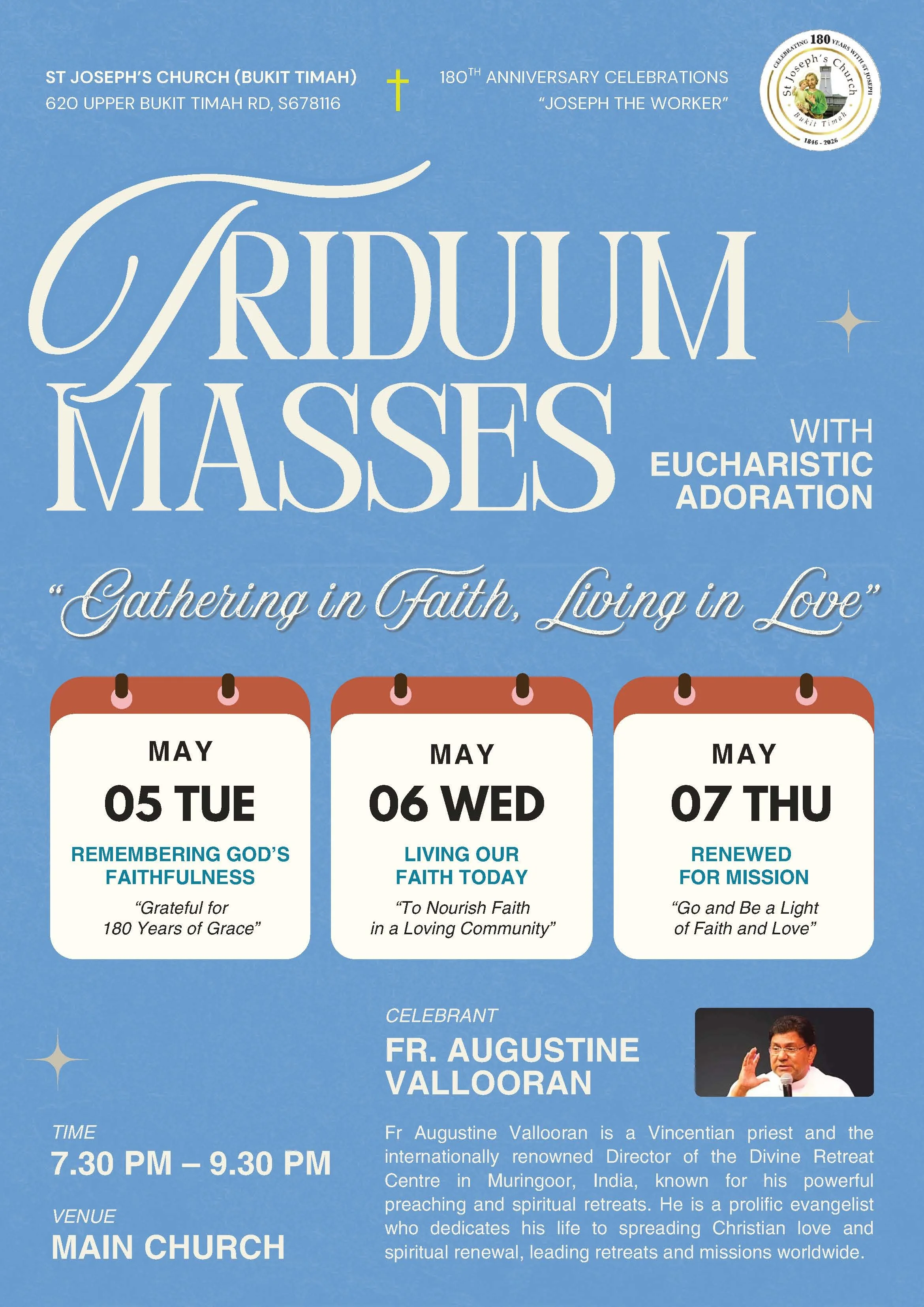 St Joseph Church (Bukit Timah) 180th Anniversary Celebrations