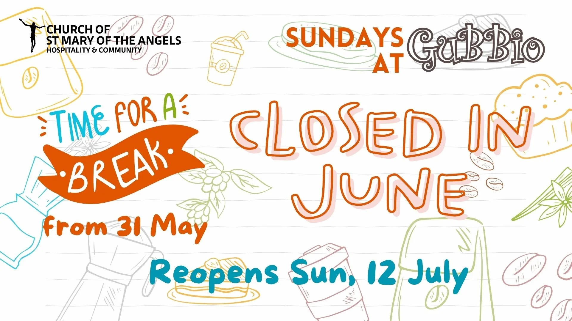 Sundays @ Gubbio in JUNE