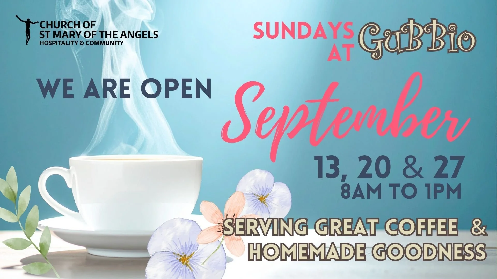 Sundays @ Gubbio in SEPTEMBER