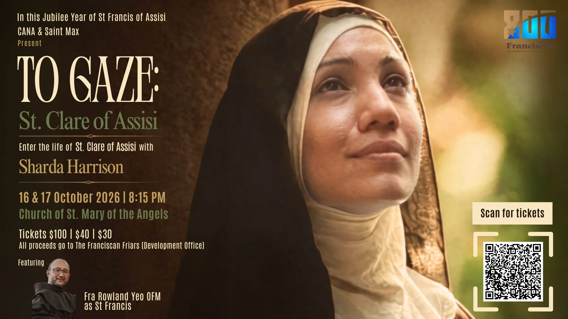 TO GAZE: St Clare of Assisi 