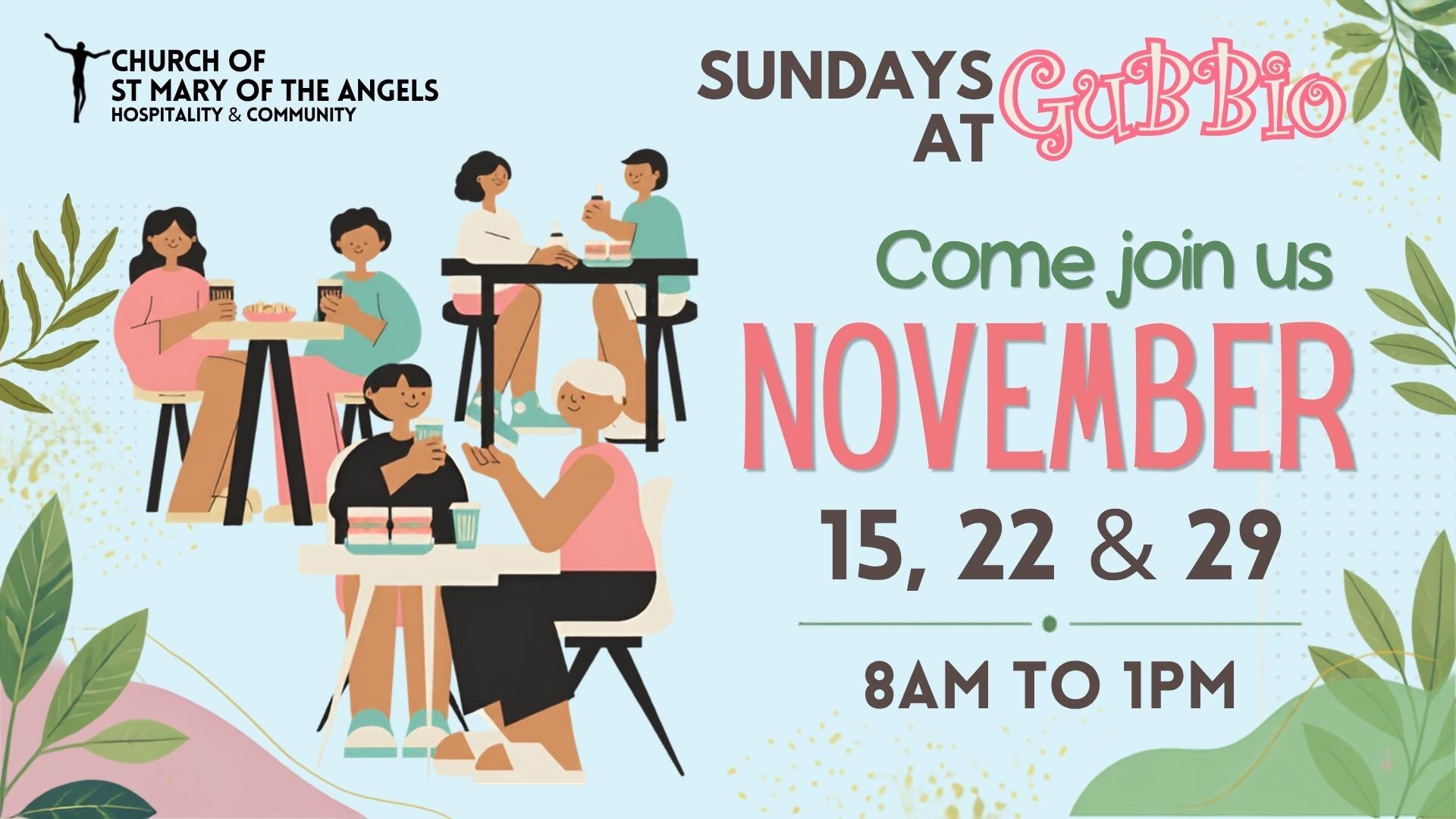 Sundays @ Gubbio in NOVEMBER
