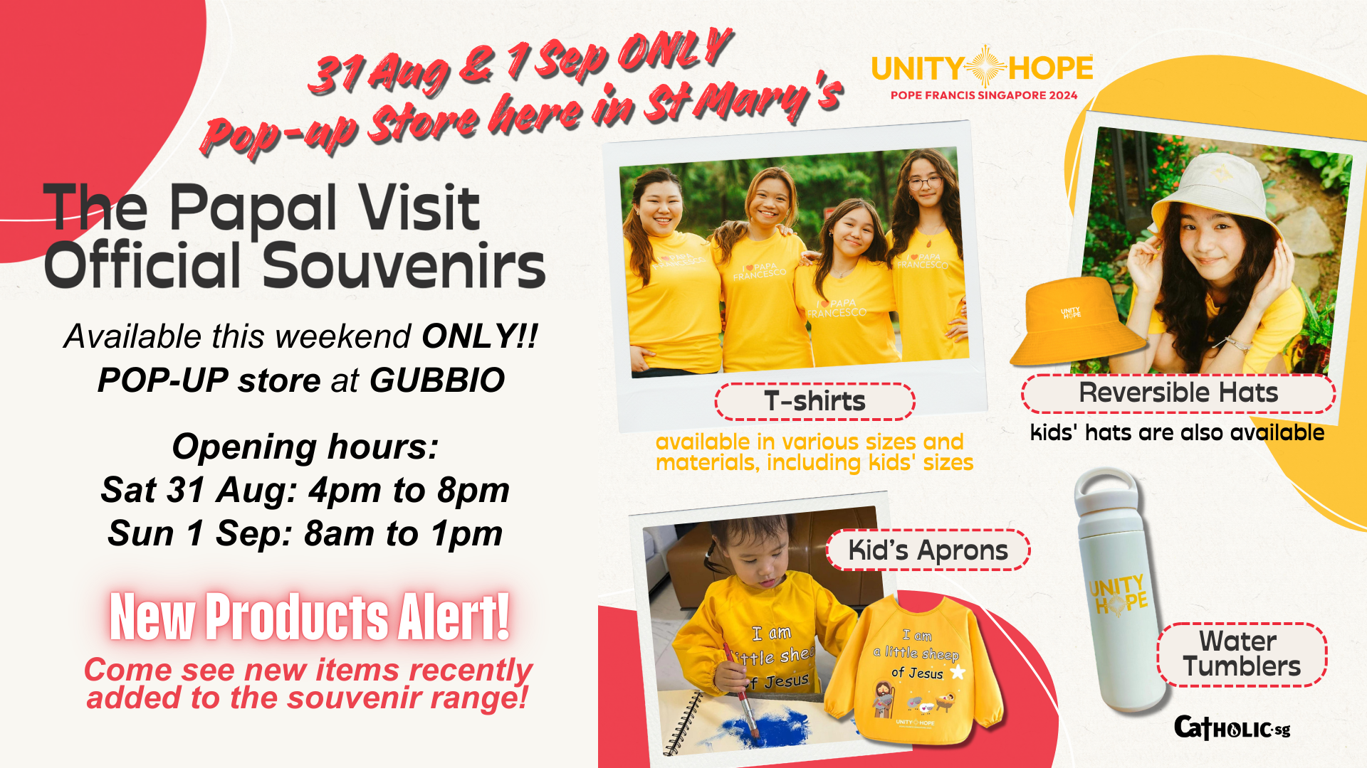 Papal Visit Official Souvenirs pop-up store at St Mary's — Church of St ...
