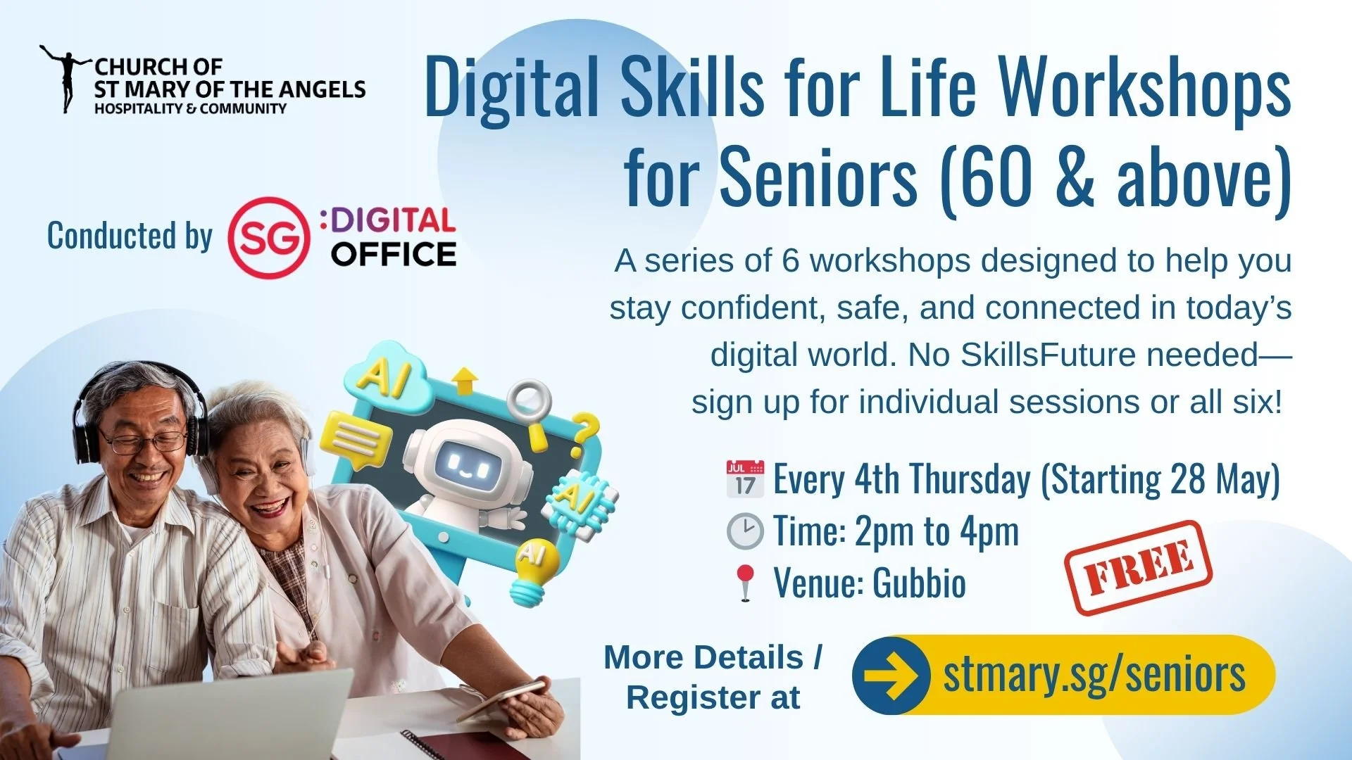 Digital Skills for Life (DSL) Workshops for Seniors