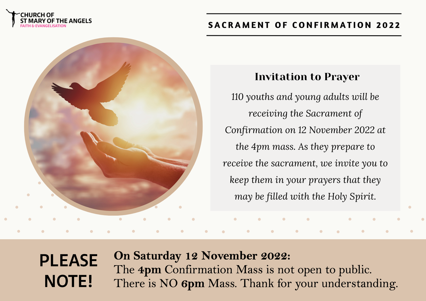 Sacrament of Confirmation (12 November 2022) Church of St Mary of the Sacrament of Confirmation (12 November 2022) Church of St Mary of the